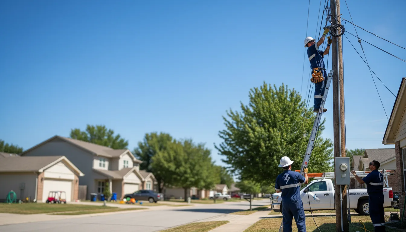 Residential electrician providing installation services in Hitchcock, SD